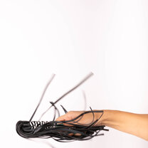 BIČ WHITE SMALL LEOPARD FLOGGER